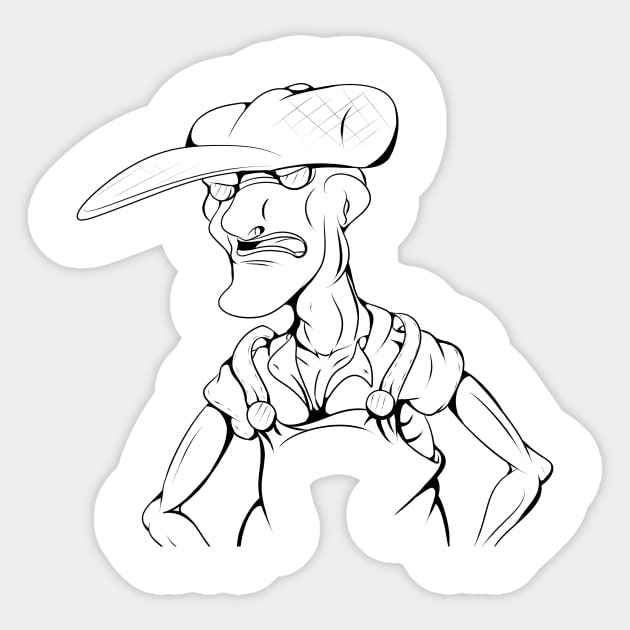 Eustace bagge Sticker by ZedWolf